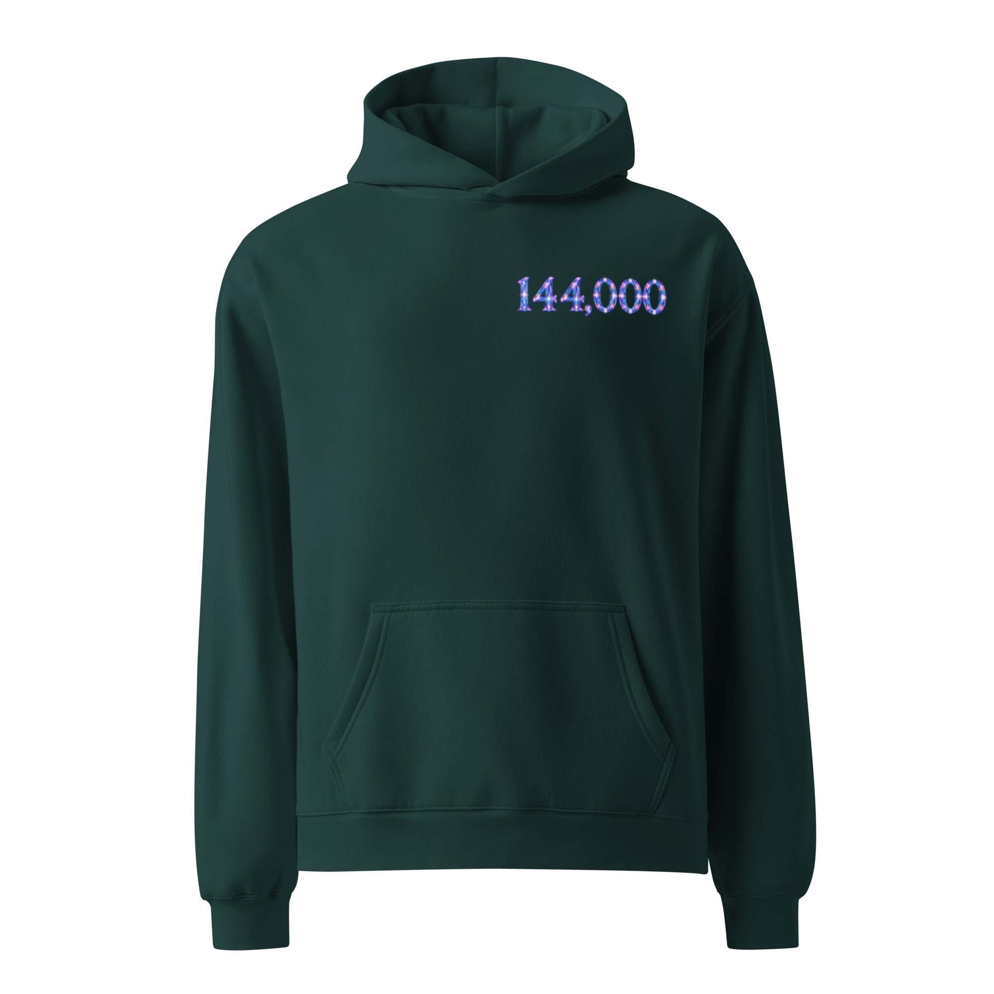 144,000 Light Codes Unisex Oversized Hoodie 002 - Image 3