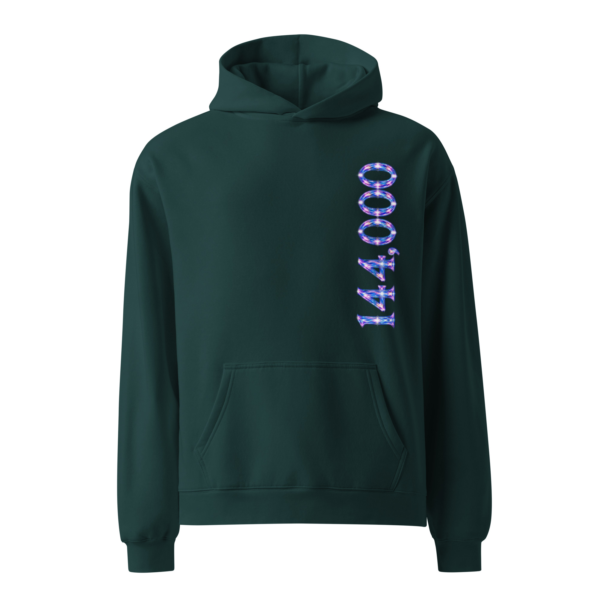 144,000 Light Codes Unisex Oversized Hoodie 003 - Image 3