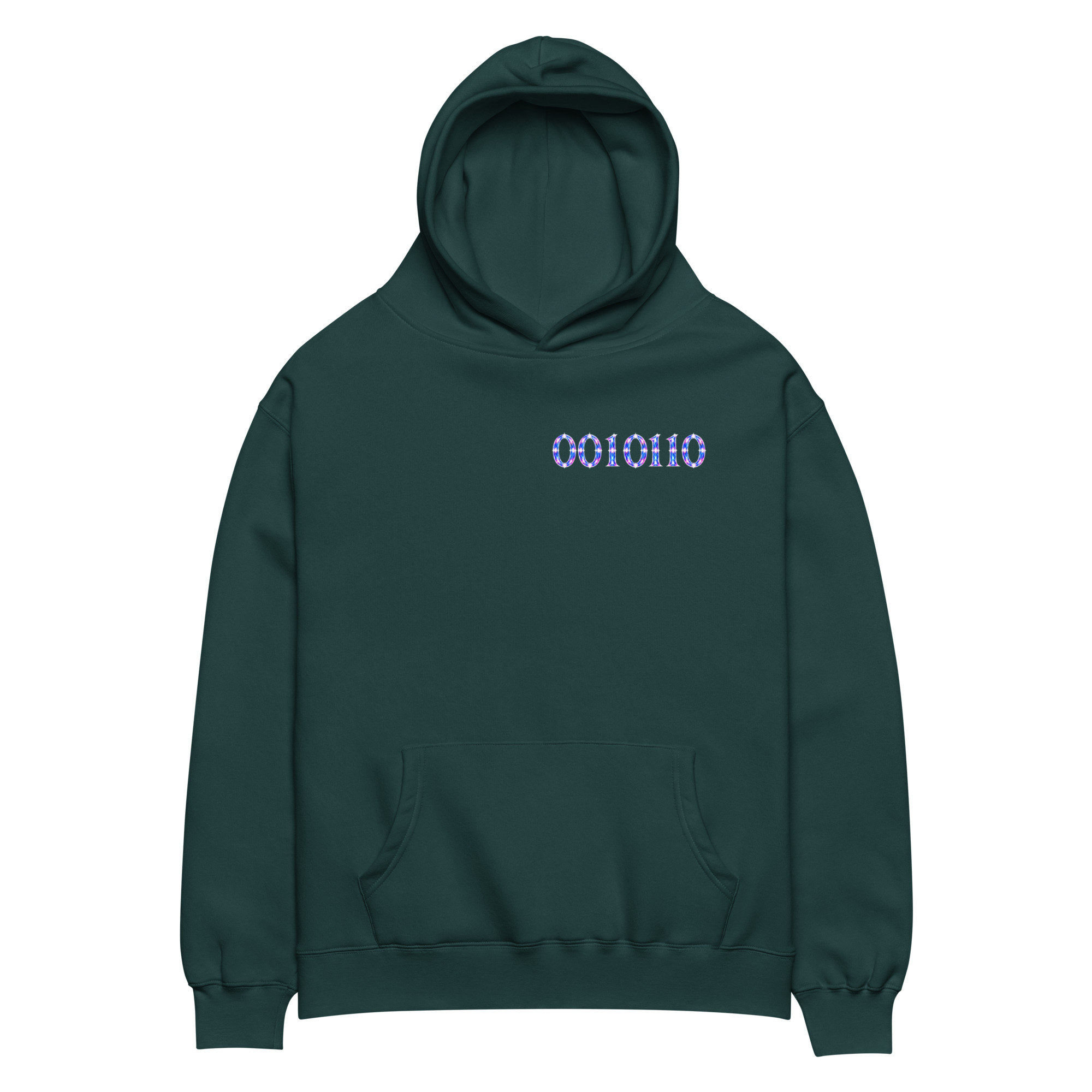 0010110 Light Codes Unisex Oversized Hoodie 002 - Image 25