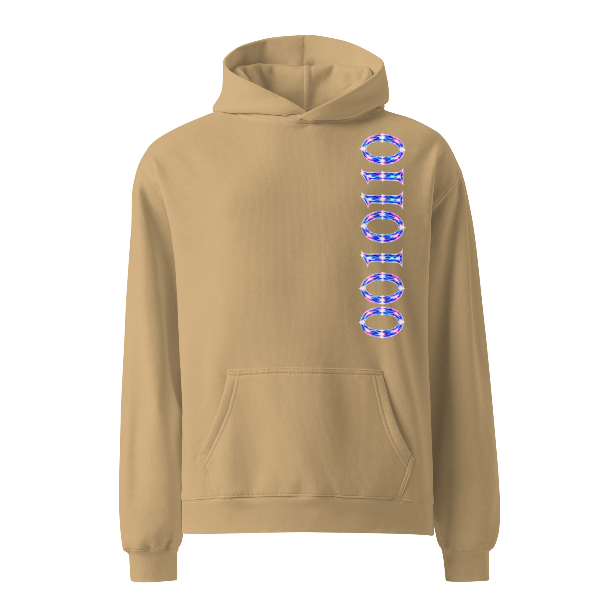 0010110 Light Codes Unisex Oversized Hoodie 003 - Image 7