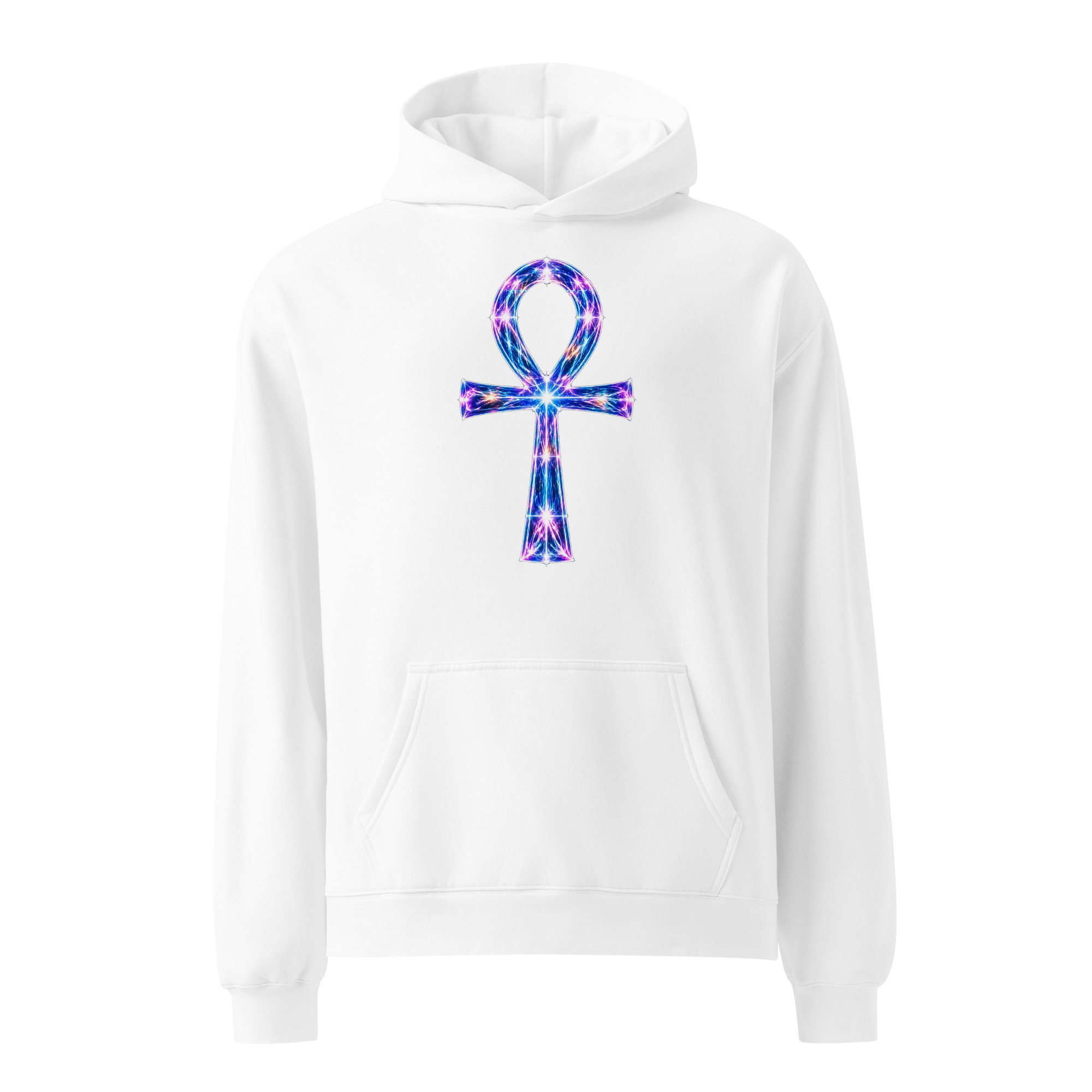 Ankh Light Codes Unisex Oversized Hoodie 001 - Image 11